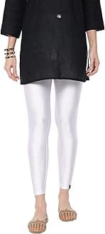 TWIN BIRDSTailored Cut & Slim Fit Stretchable Nylon Elasthane Fabric Ankle Length Shimmer Leggings for Women