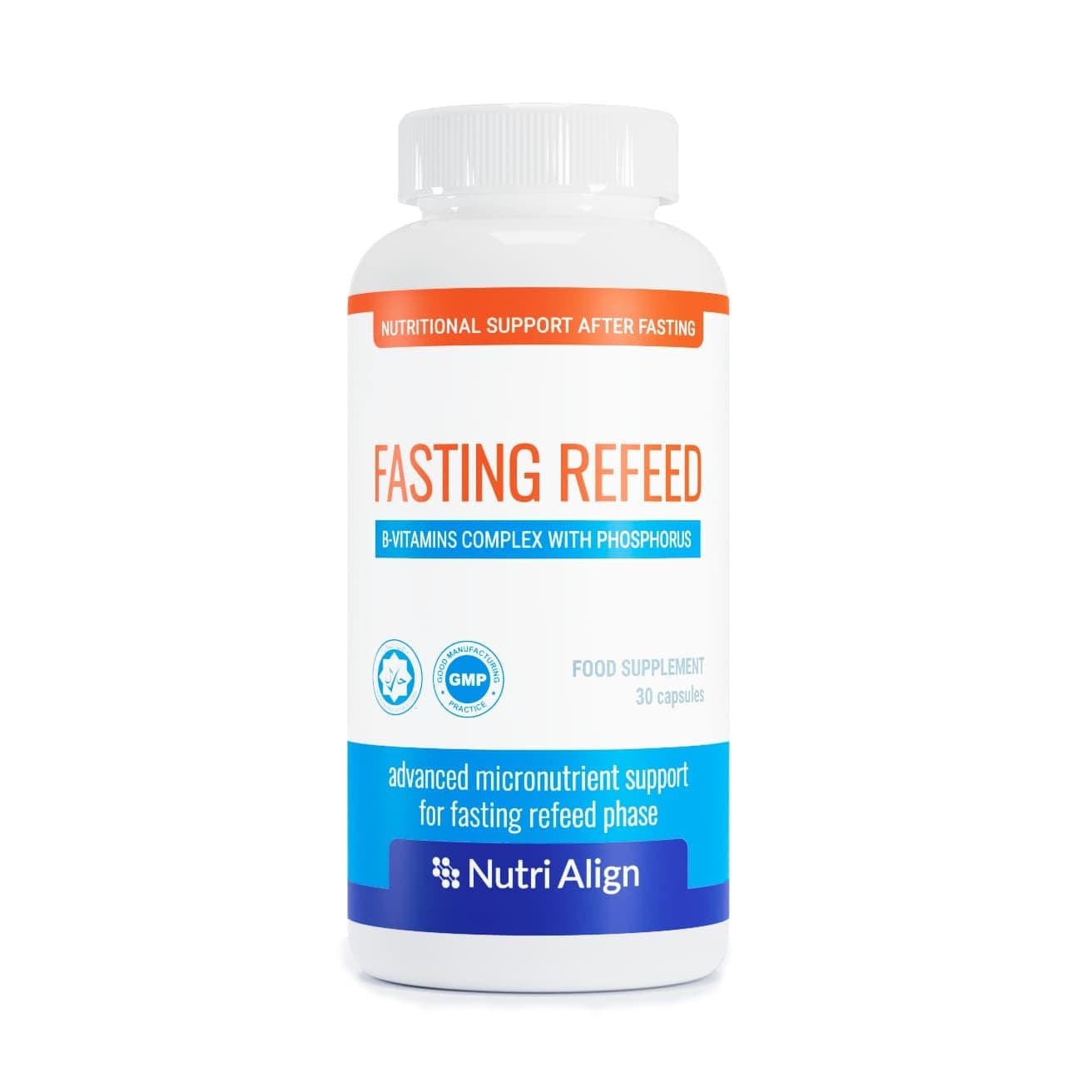 Fasting Refeed Multivitamin | 30 Fasting Multi Vitamin Capsules for Men & Women | Vitamin B Complex, Phosphorus & Vitamin D & C Multivitamins | Fasting Vitamins | Gluten Free | UK Made