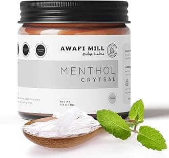 Awafi Mill Menthol Crystal - Pure and Refreshing Crystals for Aromatherapy - 114 g | 4 Oz (Pack of 2)