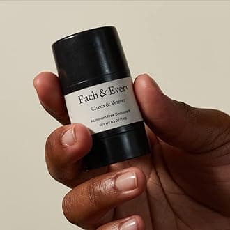 Each & Every 5 Minis Deodorant Starter Set | Aluminum-Free and EWG Verified | Sensitive-Skin Friendly, Free of Baking Soda and Alcohol, Plant-Based Packaging | (0.5 oz, Pack of 5)