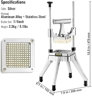 VEVOR QTJ-J002 Stainless Steel Potato Slicer