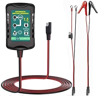 12V Battery Charger Maintainer Trickle for Harley Davidson Motorcycle Car