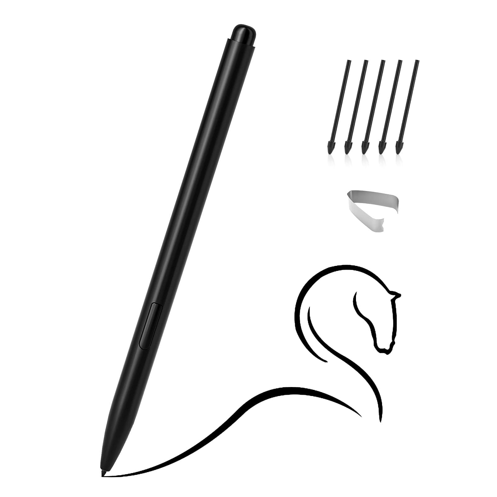 Ciscle Magnetic EMR Stylus Compatible with Remarkable 2, Replacement Digital Pen with Eraser, 4096 Pressure Levels, Palm Rejection, Tilt Support, for Remarkable/Samsung/Wacom/Onyx EMR Devices-5 Tips