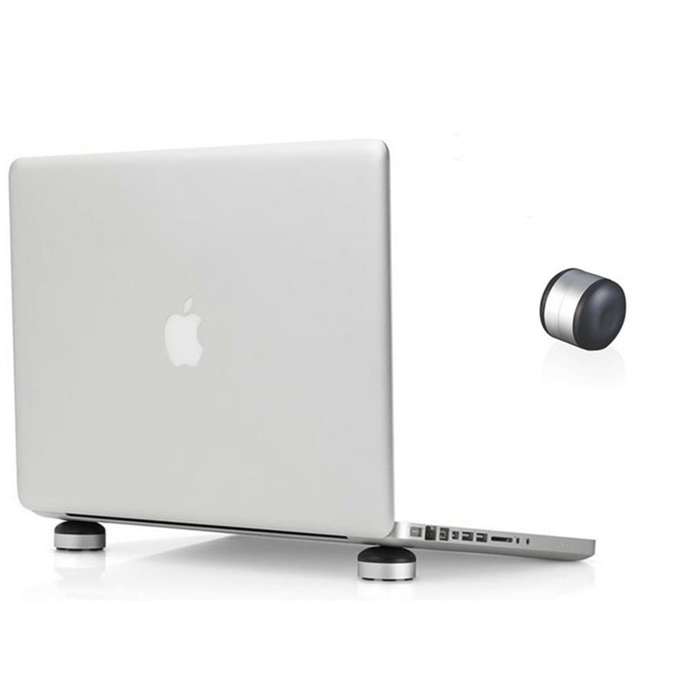 Eplze Mini Stands Air Circulation Tool Laptop Lift for Macbook iPad - Let Your Mac Breathe from Air Flowing Underneath (Black)