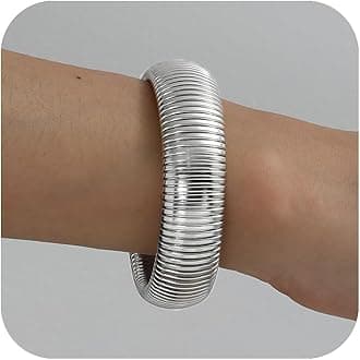 18K Gold Plated Bracelets for Women Gold Bangles for Women Chunky Bangle Bracelets for Women Bracelets Stack Tarnish Free Bangle Set of 3 for Women Accessories for Her Gifts