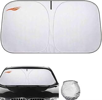 Sun Visor for car windscreen Compatible with Alfa Romeo Junior 2024-，car Screen Cover car Sunscreen windscreen,Blocks Sunlight, Heat and UV Rays（Silver）