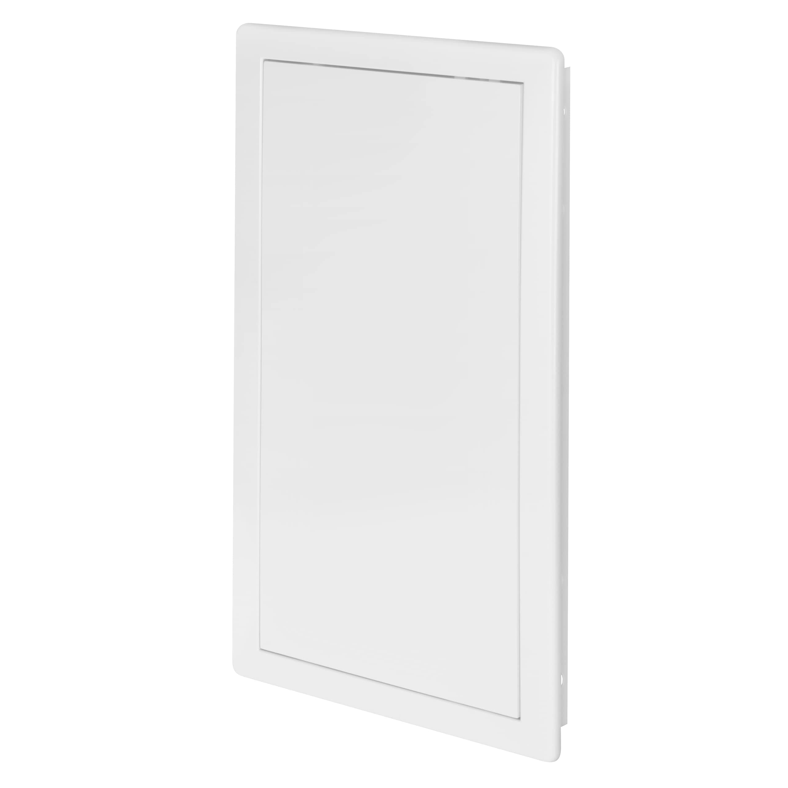 Awenta 200 x 400 mm Plastic Access Panel Door - White Opening Flap Cover Plate - Inspection Hatch - Door Latch - Concealed Hinge - Removable Door - Paintable Smooth Surface (8 x 16 Inches)