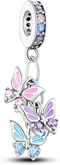 Charms for Bracelets 925 Sterling Silver Butterfly summer travel Ocean Lucky charm beads Pendant Jewelry for Woman Mom