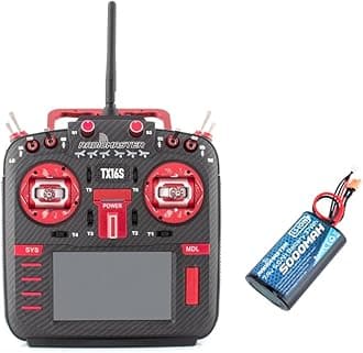 Radiomaster TX16S MKII MAX with AG01 Hall Gimbals Radio Control System ExpressLRS or Multi-Protocol 4in1 (4IN1 Mode 2-Red with 5000)