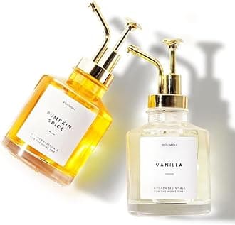 Molimoli Coffee Syrup Dispenser for Coffee Bar, Coffee Pump Dispenser, Glass Syrup Bottle w. Pump, 11.8 oz 350 ml, Set of 2, Gold Upgraded Pump