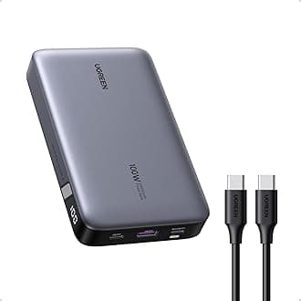 UGREEN 20000mAh 100W Power Bank, Nexode Portable Charger USB C 3-Port PD Fast Charging Battery Pack Digital Display for McBook, Tab, ifone 16, Galax S24 Ultra, Steaam Deck, Della XPS and More