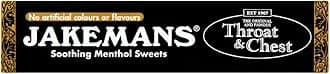 Jakemans Throat & Chest Soothing Menthol Sweets, 41g, White