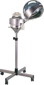 Professional Hair Steamer & Processor T-75SC for Salons. Industrial Strength, Adjustable Height Stand with casters, Built-in Timer, on/Off Switch. Durable & Reliable Salon Equipment ATH-T-75SC.