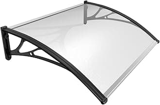 Door canopy 80x100cm Black