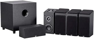 Monoprice Premium 5.1.4-Ch. Immersive Home Theater System - with 8 Inch 200 Watt Subwoofer, Dolby Atmos Compatible, Black