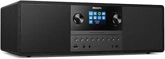 PHILIPSM6805/10 Micro Stereo System with Bluetooth and Internet Radio DAB+/FM (USB, Spotify Connect, MP3 CD, Audio Input, 50 W, All-in-One Micro System, Digital Sound Control) - 2020/2021 Model