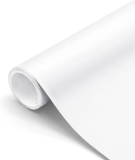 CREON White Mat Vinyl Wrap,with Air-Release Technology for DIY Use, Car Auto Decal Exterior and Interior Wrapping Film (2 FEET by 4 FEET, White MAT WRP)