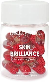 Skin Brilliance Glutathione with NAC | Dual Action | L-Lysine, Grape Seed & Vitamin C | For Skin Brightening and Glow | 6 Capsules (Pack of 1)