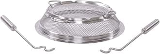 Ranger Shield - Durable Stainless Steel Spark Protector Mesh Screen for Fire Pits, Keeps Pops and Hot Embers Contained for Safe Outdoor Fires, Includes Shield Removal Tools