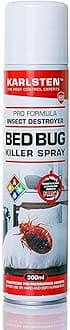 Bed Bug Killer Spray 300ml - High Strength Elimination of Resistant Bed Bugs & Dust Mites Control Kills Bed Bugs In All Cycles Of Life Use on Mattresses, Soft Furnishings & Around The Home