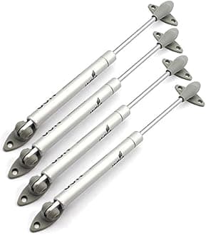 Hettich 80N Kitchen Cupboard Wardrobe Cabinet Door Lift Stay Support Hydraulic Spring Gas Strut Piston Pneumatic for Flap Fittings 49610 Soft Close Hinge Mechanism Germany Brand Pack of 4