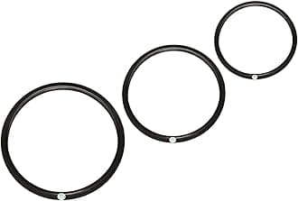 Jar gaskets suitable for Preethi_Phillips & more mixer Brands. Sales package contains 1U small(8.5cm) Gasket, 1U medium(11cm) Gasket, 1U Big(12.8cm) Gasket -Material-Rubber
