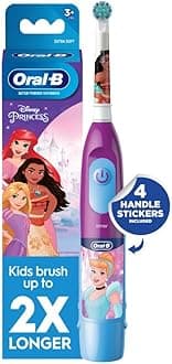 Kid's Battery Toothbrush Featuring Disney Princess, for Kids 3+