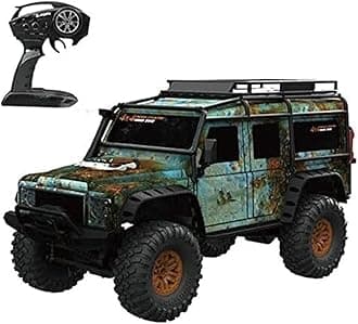 ZFHTAO 4Wd Climbing Car Rc Car 1/10 High Speed Remote Control Car Full-Scale Off-Road Waterproof Vehicle Bigfoot Monster Truck 2.4Ghz Rock Crawler Hobby Grade Rtr Toy for Adult and Boys/B/2Battery Pac