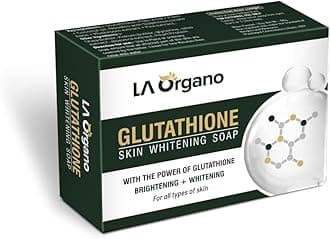 La Organo Glutathione Skin Whitening Soap For Brightening & Whitening For All Skin Types, 100 G