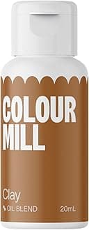 Colour Mill Oil-Based Food Coloring, 20 Milliliters Clay