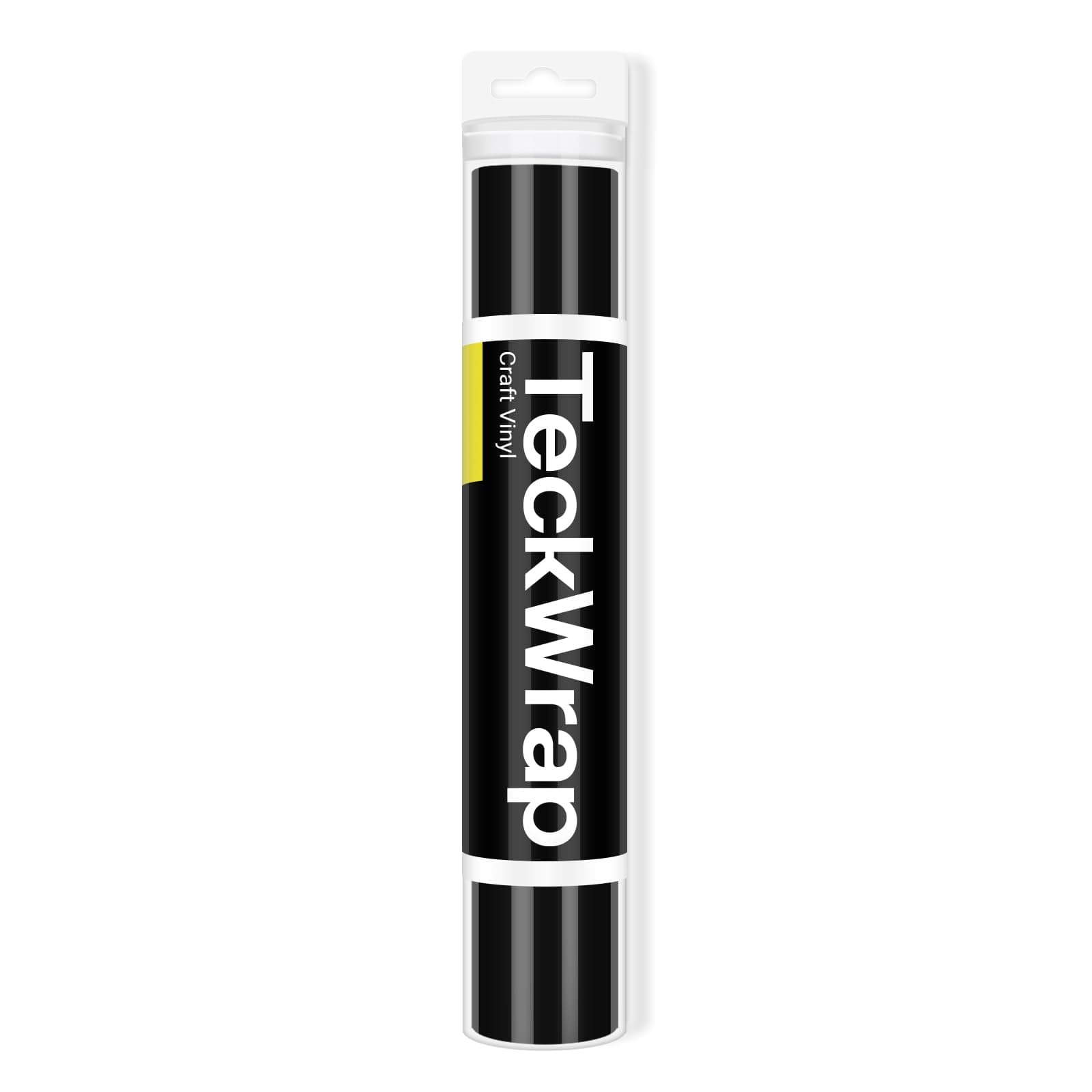 001 Black Permanent Vinyl Roll - 12" x 10ft (30.5cm x 305cm) Gloss Black Vinyl Wrap, Glossy Black Adhesive Vinyl for Decals, Signs & DIY Craft Projects