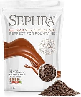 Sephra Fountain-ready Belgian Milk Chocolate 1lb Bag - Ideal for Melting