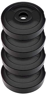 DREAM FIT Set of 4 5Kg PVC Weight Plates for home gym - Spare Weights for dumbbells, barbells and other exercises - 20Kg (5Kg x 4)