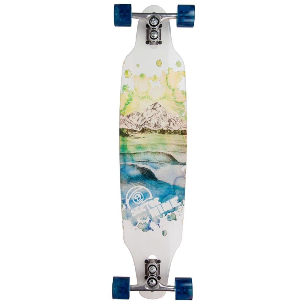 Sector 9 Mountain Peaks Sidewinder 38" Complete Longboard - Blue