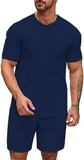 Men's Pyjama Set - T-Shirt and Shorts Night Wear - Night Suit for Men