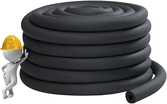 Industry Pipe Insulation, 3/4" 1" 1-1/4" 1-1/2" 2" 2-1/2" 3" 3-1/2" 4" Foam Insulation Tube, Anti-Freeze Waterproof Rubber Hose for Hot and Cold Water Pipes (Color : 1.18", Size : ID 1-1/4")
