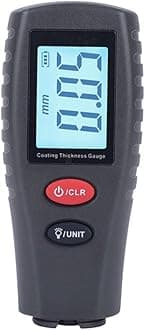 Paint Thickness Gauge|Best Digital Meter For Automotive Coating Thickness Tester|High Contrast Backlight Lcd|Resolution 2Mils|Auto Power Off|Auto Digital Calibration Data Hold Mini Size