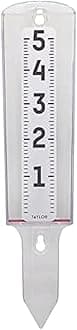 2730 ClearVu Rain Gauge with Post Mounting Bracket, Measure and Monitor Precipitation, Easy to Read for Backyard, Patio, Garden, and Lawn, 5-inch, Clear