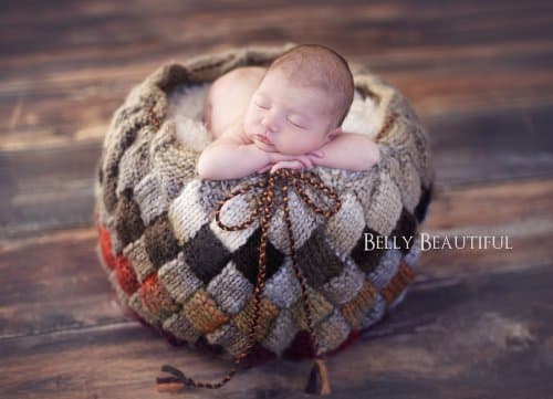 Entrelac Basket Knitting Pattern - Newborn Photography Prop Kindle Edition