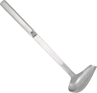 WINCO Spout Ladle, 1-Ounce, Stainless Steel