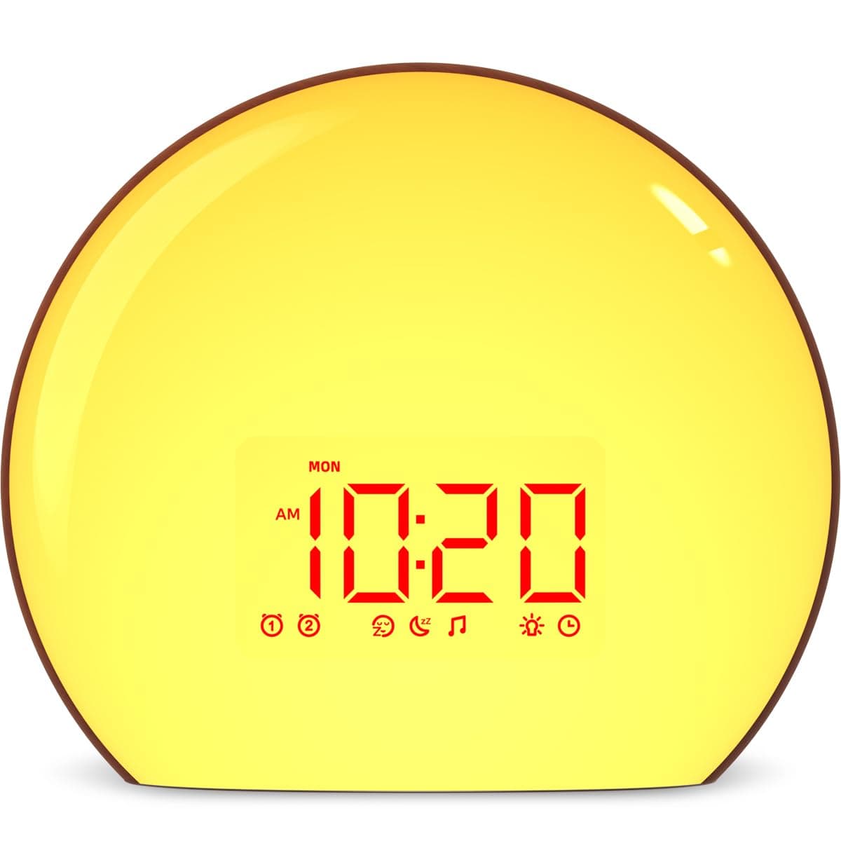 Sunrise Alarm Clock Wake Up Clock Natural Sunset Simulation 21 Soothing Sounds Dual Alarm 6 Times Snooze 28 Ringtones Dimmable 12 Colors Night Light 10 Timer Options Adjustable Volume