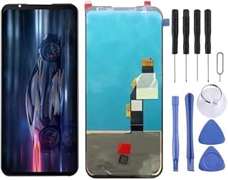 CHENYAN Mobile Phone Replacement Spare Parts AMOLED Material LCD Screen and Digitizer Full Assembly for ZTE Nubia Red Magic 5G NX659J 2020, Black