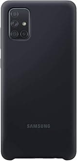 Samsung Original Galaxy A71 Soft Touch Silicone Cover/Mobile Phone Case - Black