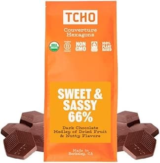 Sweet & Sassy 66% Dark Chocolate Baking Couverture (6.6lb Bag) | Organic & Fair Trade Certified | Non GMO, Non-Dairy, Vegan, Soy Free