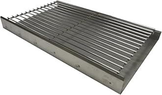 SunshineBBQs DIY Brick BBQ Charcoal Grate and Aluminised Ash Tray, Silver, 67cm x 40cm