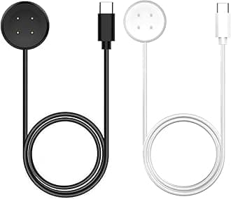 for Pixel Watch 2/3 Charger, Replacement Magnetic Charging Cable for Google Pixel Watch 2/3 (Black & White, USB Type C)