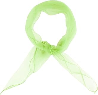 Hat To Socks Soft and Light Feel Square Chiffon Neck Scarf Retro Pinup Hair Scarf for Girls Women