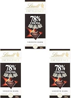 EXCELLENCE Dark 78% Cocoa Chocolate Bar - 100 g (Pack of 3)