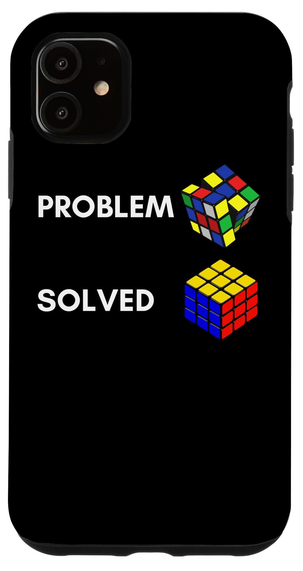 iPhone 11 Speed Cubing Master Rubiks Cube Colorful Rubix 80s Vintage Case