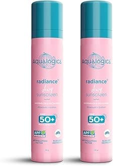 Radiance+ Dewy Sunscreen SPF 50+ PA+++ | Lightweight texture for oily, combination, acne prone skin | Broad spectrum protection | No white cast, Non greasy | For Men & Women | 50g x 2